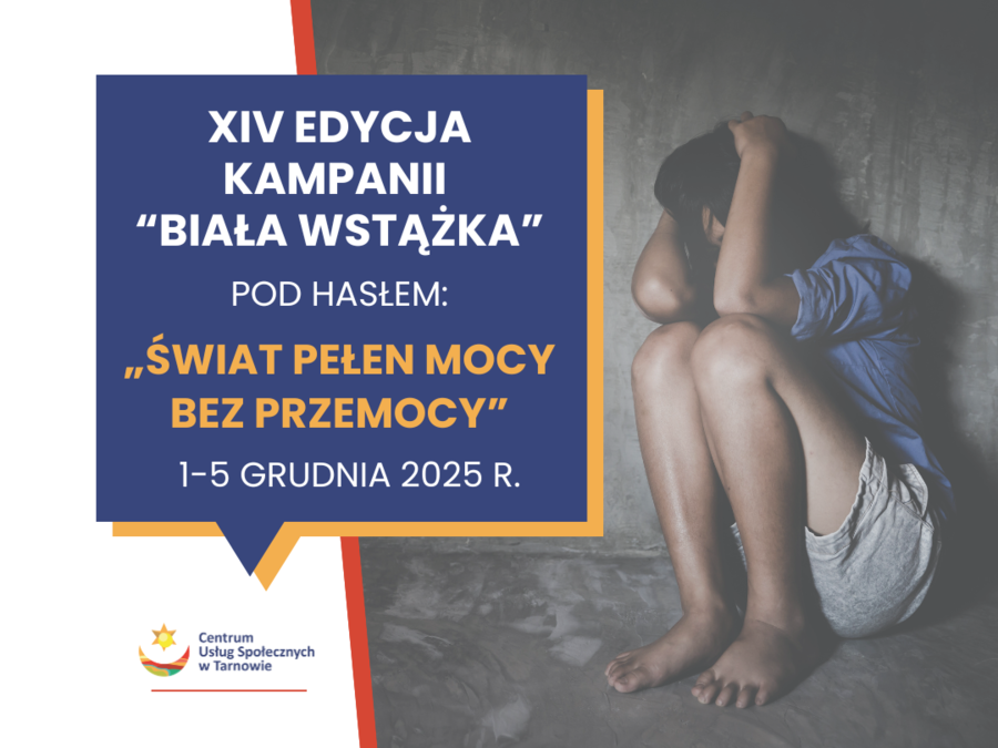 Plakat kampanii "Biała Wstążka"